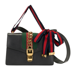 Small Sylvie, Leather, Black, 5040, 3*